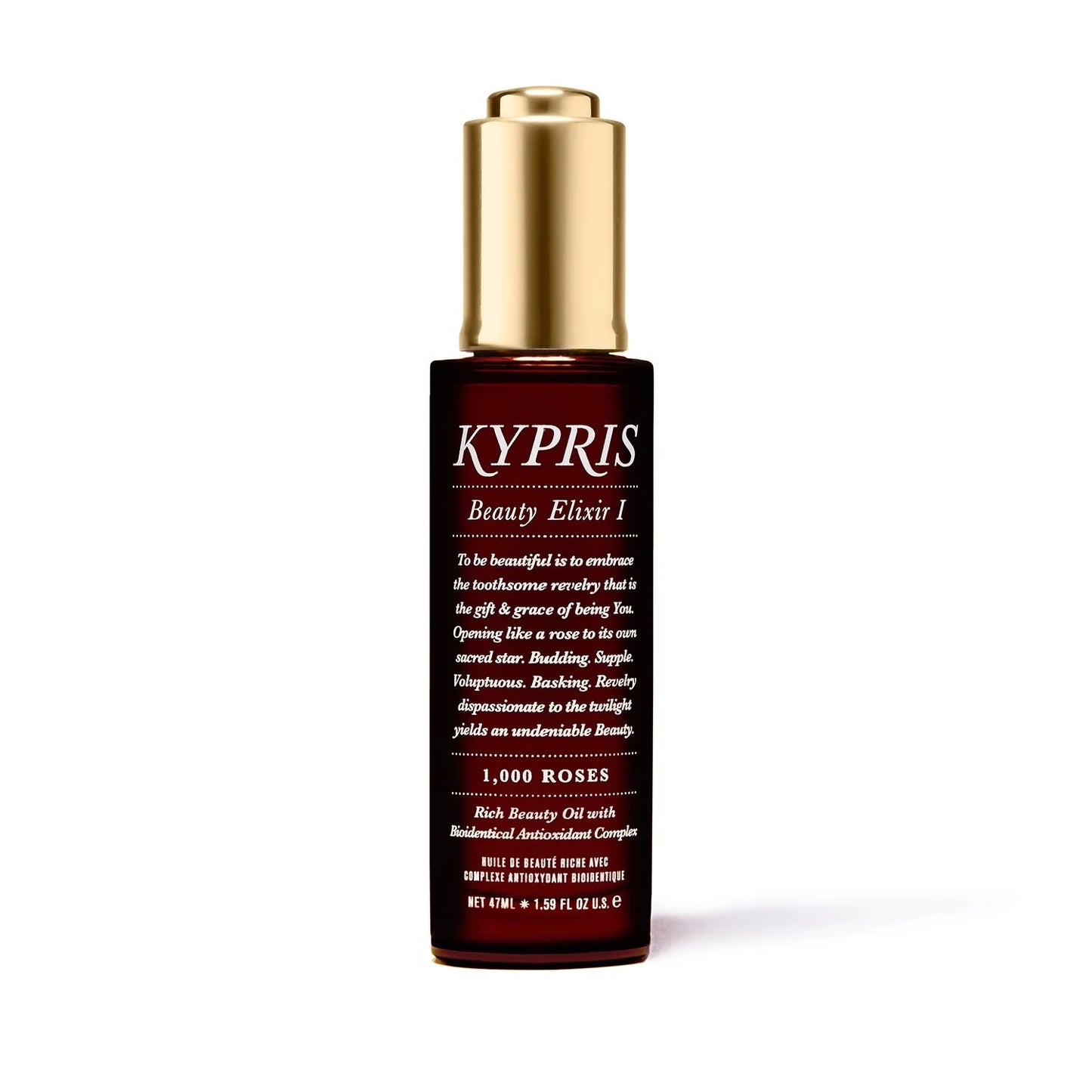 Kypris Beauty Elixir I: 1,000 Roses - Rich Moisturizing Face Oil